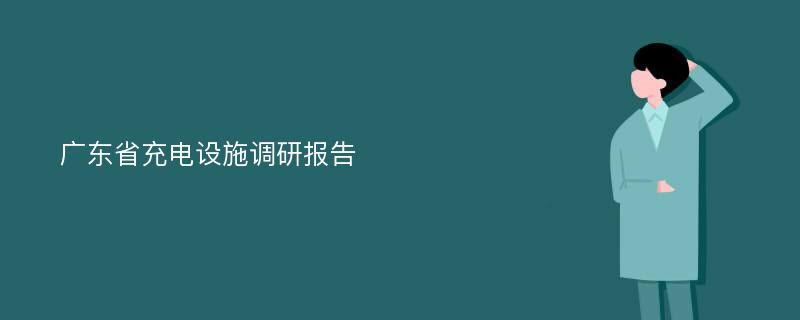 广东省充电设施调研报告