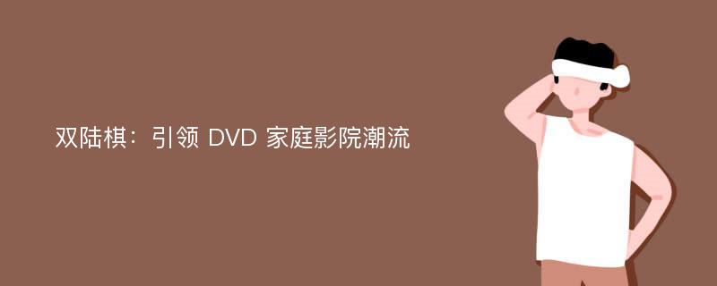 双陆棋：引领 DVD 家庭影院潮流