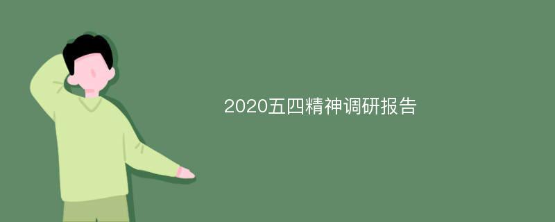 2020五四精神调研报告